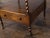 English 19th Century Walnut Barley Twist Tiered Shelf on Casters with Drawer For Sale - Image 4 of 12
