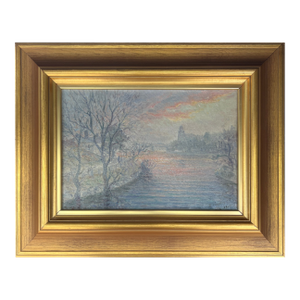 Erik Tryggelin 1878-1962, Swedish, Impressionist River View Oil on Canvas