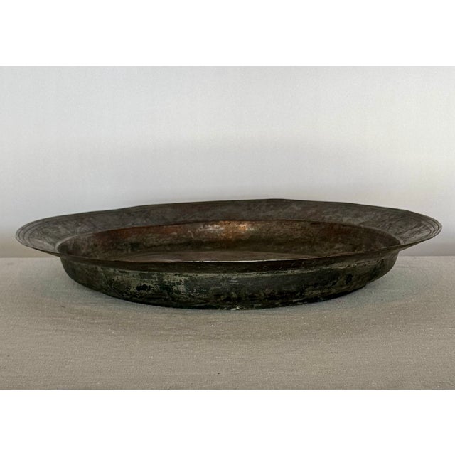 1900s Antique Cast Iron Tray with Pomegranate Edge Detail. looks great with our japanese finishing weights, available on...