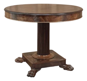 Antique French Charles X Period Mahogany Center Table
