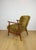 Vintage Olive Lounge Chair in Red Fox with High Pile Camel Fabric, 1970s For Sale - Image 4 of 13
