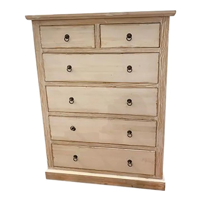 1990s Asian White Wash Dresser For Sale