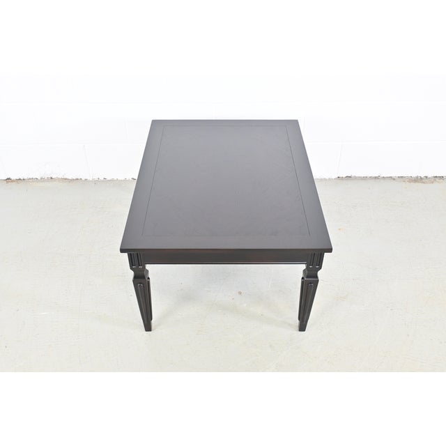 French Baker Furniture French Regency Ebonized Walnut End Table For Sale - Image 3 of 11