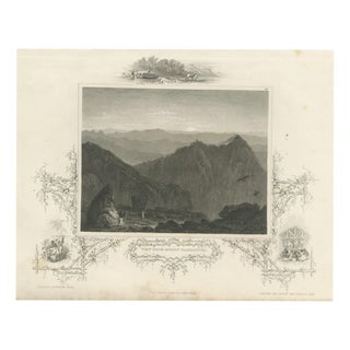 After Thomas Cole, View from Mount Washington, 1850, Engraving For Sale