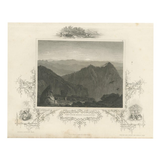 After Thomas Cole, View from Mount Washington, 1850, Engraving For Sale