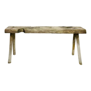 Late 19th Century Antique Hand Crafted Wooden Saw Horse Table Bench