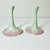 1980s Vintage Art Nouveau Botanical Coastal Porcelain Candle Holders - A Pair, Artist Signed For Sale - Image 13 of 15