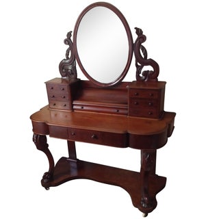 1870's Duchess Victorian Mahogany Dressing Table For Sale
