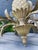 1970s Vintage 1980s Quoizel Pineapple Tole Chandelier, Featuring a Large Central Ceramic Pineapple For Sale - Image 5 of 12