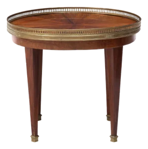Early 20th Century French Neoclassical Figured Mahogany Side Table