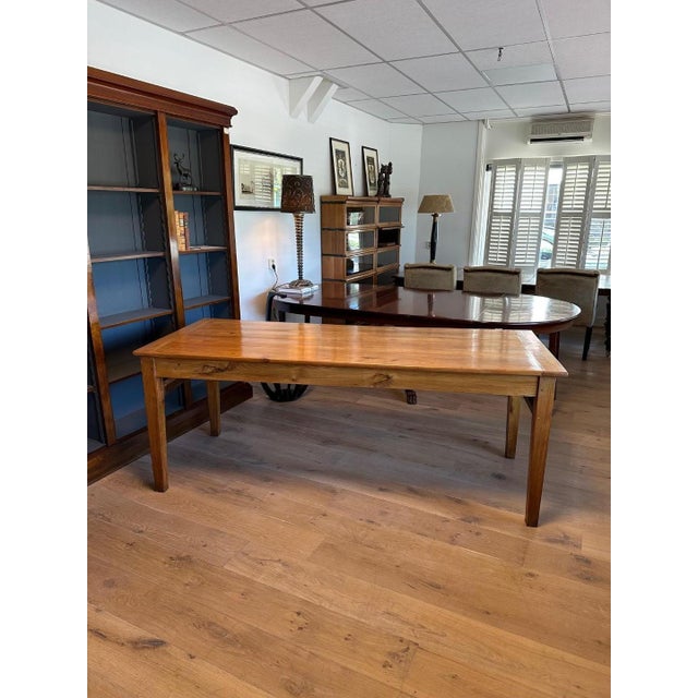 French Farmhouse Table in Cherry For Sale - Image 9 of 15