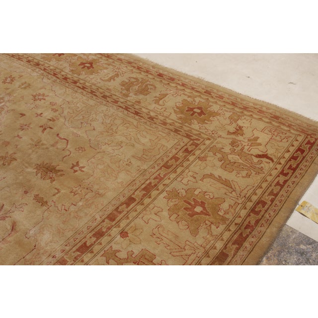 Rug & Kilim Classic Oushak Style Rug in Gold & Maroon Floral Pattern by Rug & Kilim For Sale - Image 4 of 8