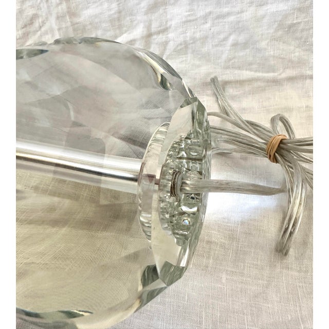 Modern Laura Ashley "Lydia" Cut Crystal Sphere Table Lamp For Sale - Image 3 of 7