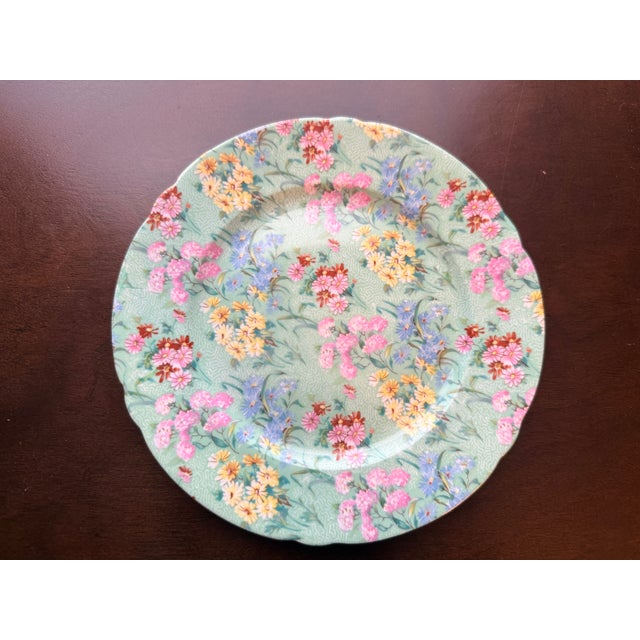Shelley Oleander Melody Trio Bone China Tea Cup Saucer & Plate Three Piece Set For Sale In Providence - Image 6 of 6