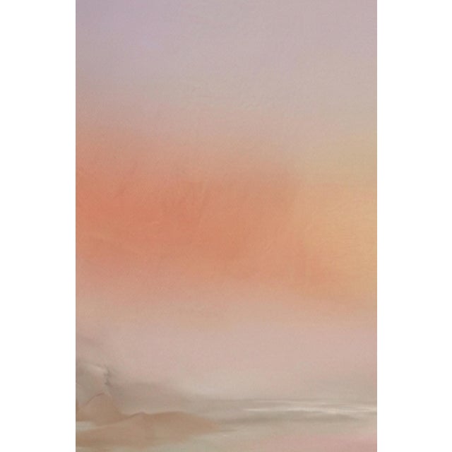 Abstract Coastal Sunset Wall Art, Beach Seascape Print, Pastel Ocean Landscape Art, 24″ × 36″ For Sale In Buffalo - Image 6 of 9