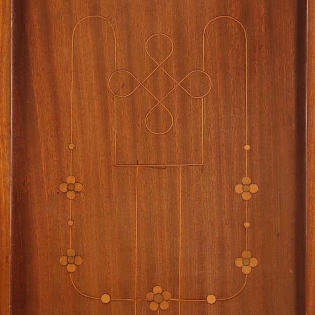 Art Nouveau Cabinet in Mahogany and Marble For Sale - Image 13 of 16