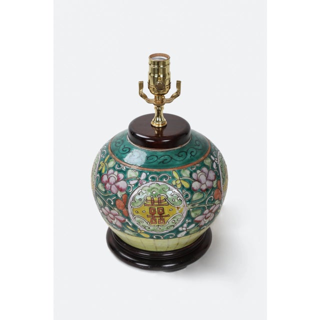19th Century Antique Asian Porcelain Lamp For Sale - Image 10 of 10