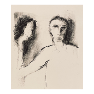 1979 Dellas Henke Man Holding Woman Back Lithograph