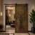Wood Vintage Hand-Carved Tree of Dreams Wood Barn Door Wall Panel With Peacock & Sunflower 84x36 For Sale - Image 7 of 7