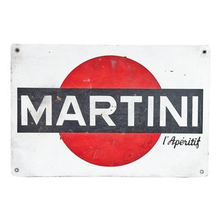 Vintage Martini Plaque For Sale