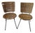 Pair of Vintage Woven Wicker Side or Accent Chairs, Circa 1950s For Sale