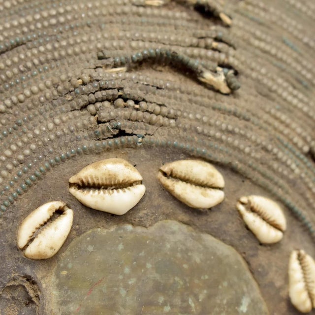 Early 20th Century Kota Beaded Face Mask with Cowrie Shells Gabon For Sale In Denver - Image 6 of 11