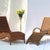 Rattan Wicker Lounge chair in a very great silhouette. Bent rattan arms and wicker over a metal base. Made by Pier 1 in...