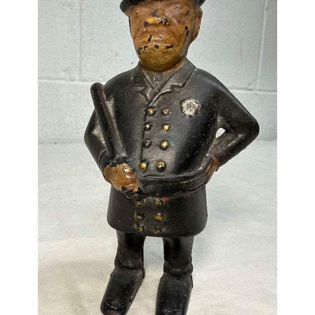Antique 1900 Cast Iron Still Coin Bank Mulligan the Policeman Cop a.c Williams For Sale In New York - Image 6 of 12