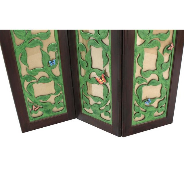 Vintage Mid Century Decorative Carved and Upholstered ...