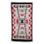 Vintage Native American Navajo Rug, Handwoven Wool, Storm Pattern, 3x5 For Sale