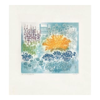 1985 Anne Walker Under the Orange Tree Signed Etching For Sale