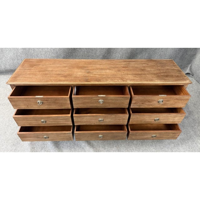 Wood Restoration Hardware Maison Collection 9-Drawer Dresser For Sale - Image 7 of 15