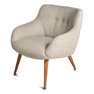 Rare Restored Mid-Century Modern 'Holiday' Series Lounge Chair by Lawrence Peabody for Selig Danish Line, Usa, C. 1955 For Sale