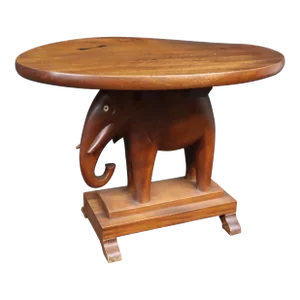 Modern Elephant Base Accent Table