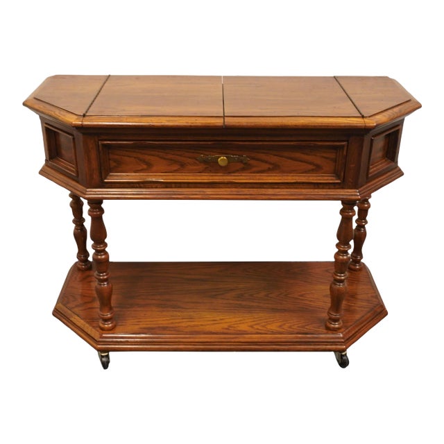 Thomasville Furniture Country Manor Collection Solid Oak Rustic 46