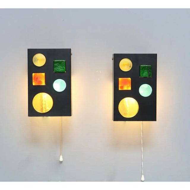 Mid-Century Modern Alchemy Wall Lights Objects by Raak Amsterdam, 1968, Set of 2 For Sale - Image 6 of 7