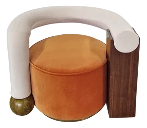 Asymmetrical Lounge Chair, 1980s