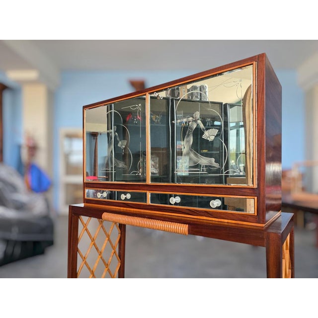 Italian Art Deco Rationalist Mirrored Sideboard, 1930s For Sale - Image 18 of 18