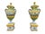 Exceptional and monumental pair of hand-painted ceramic vases, crafted in Italy during the 1950s. These large-scale pieces...