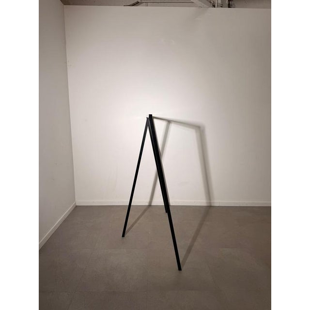 Contemporary Minimalist Black Metal Clothes Rack For Sale - Image 3 of 6