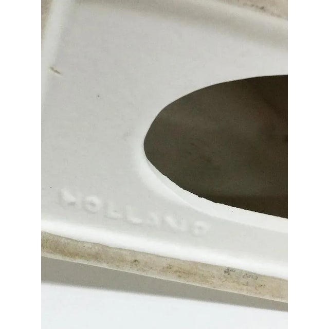 White Art Deco White Matte Glazed Cockatoo with Craquelure by Leen. J. Muller, 1928 For Sale - Image 8 of 9