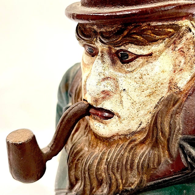 Late 19th Century Antique South African - Paul Kruger - Novelty Transvaal Cast Iron Money Box Bank For Sale - Image 5 of 10