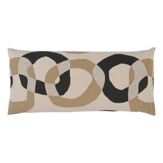 Schumacher Conrad 30" Lumbar Pillow In Dune For Sale