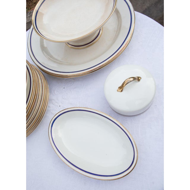 Antique English Earthenware Dinner Service, 1920s, Set of 24 For Sale - Image 4 of 9