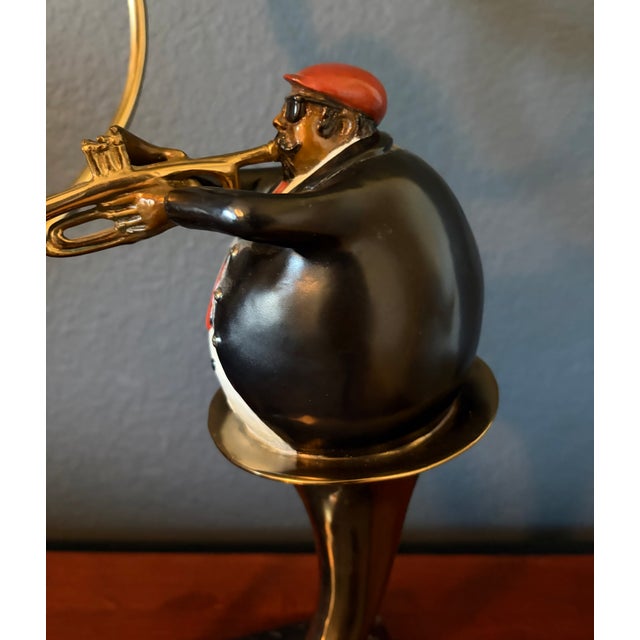 1980s Bronze Sculpture by Paul Wegner Entitled "Swingin Blowing Playin" For Sale - Image 11 of 16