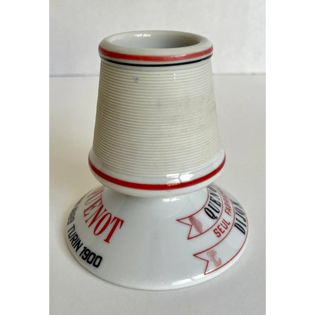 Ceramic C. 1900 French Wine Cassis Quenot Match Strike For Sale - Image 7 of 9
