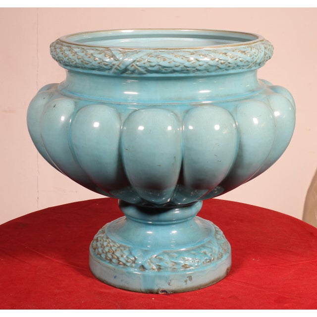 19th Century Glazed Ceramic Planter For Sale - Image 10 of 10
