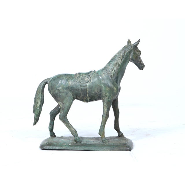 Forest Green Horse Sculpture, 1920, Bronze For Sale - Image 8 of 18