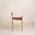 Mid 20th Century Italian Gold-Leaf + Leather Accent Chair, 1960s - 2 Available For Sale - Image 5 of 11
