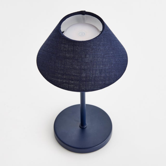 Contemporary Alluna Cordless Led Lamp 10" - Navy For Sale - Image 3 of 8